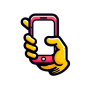 Smartphone dans une main